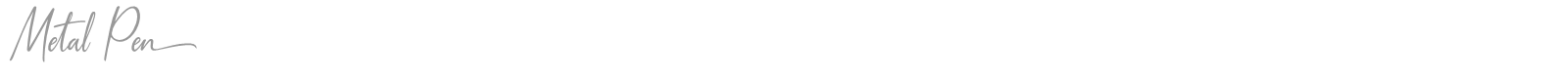Metal Pen font preview